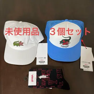 LACOSTE 기묘한 이야기 콜라보 캡 graniph 양말 세트