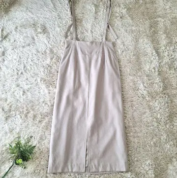 allureville 살로펫 내로우 스커트 아이보리 서스펜더 S