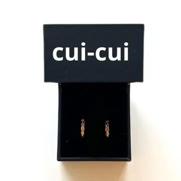 [새상품급] cui-cui 골드 후프 귀걸이 심플 양쪽 귀