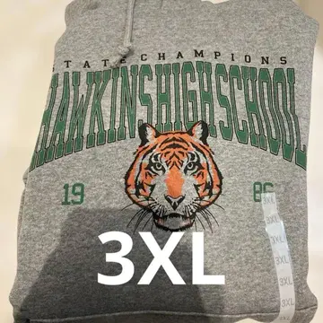 GU 기묘한 이야기 헤비 웨이트 스웨트 후드티 호킨스 3XL