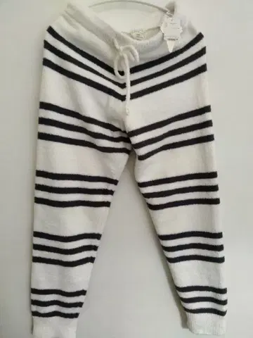 [ 미사용 ] 젤라또피케 팬츠 화이트 다크 그레이 보더