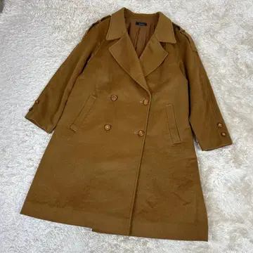 새상품급 레리안 더블 브레스트 울 코트 카멜 XL 사이즈 래글런