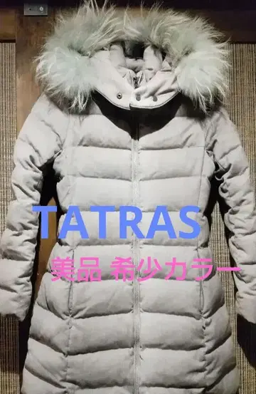 TATRAS 그레이 후드 부착 다운 자켓