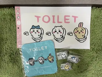치이카와 (먼작귀) 화장실 핸드 타월 아크릴 배지 월 스티커 토끼