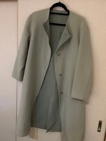 라이트 블루(그린) 롱 코트 S 사이즈