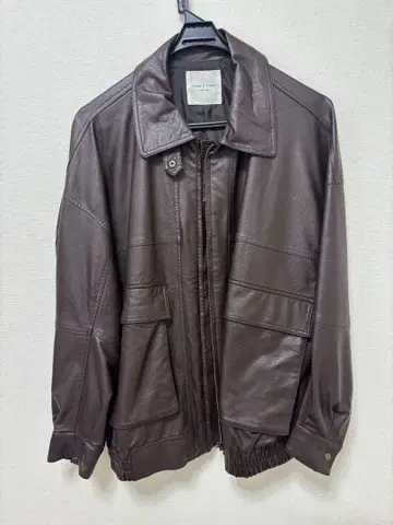 FREAK'S STORE 브라운 가죽 아우터