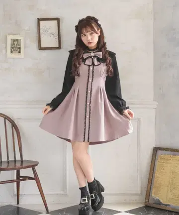 ROJITA 리본 브로치 원피스