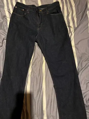 EDWIN 다크 블루 스트레이트 데님