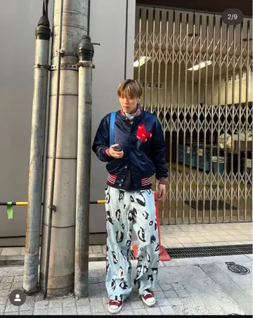 바시티 자켓 블루종 HARTWELL sports 이시구로 씨 착용