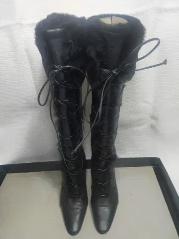 NOVESPAZIO 레스업 롱 부츠