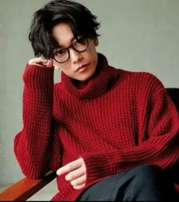 사토 타케루 ABYTS 터틀넥 와플 니트