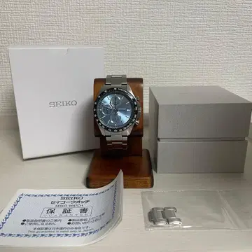 SEIKO 크로노그래프 쿼츠 손목시계 SBTR029