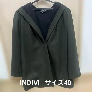 INDIVI 후드 코트 사이즈 40