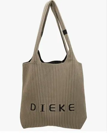DIEKE 스트라이프 토트백 베이지