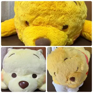[ 익명 배송 ] 곰돌이 푸 봉제 인형 푸우 특대형 엎드린 3개 세트