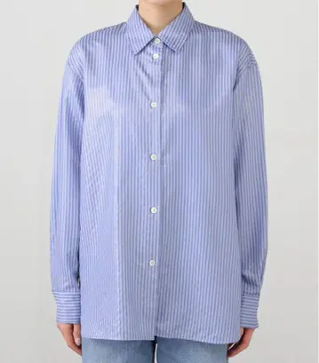 스트라이프 패턴 긴팔 셔츠 택 포함 새상품