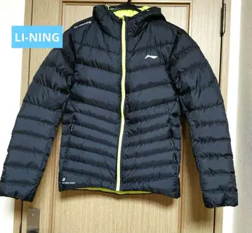 LI-NING 다운 자켓 블랙 점퍼 후드티