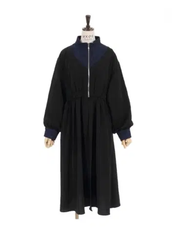 엑시즈팜 바이컬러 롱 블루종