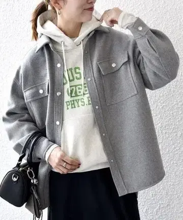 SHIPS any: 멜톤 오버 셔츠 자켓