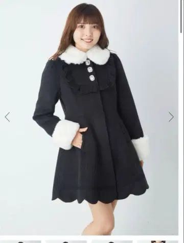 프론트 비쥬 스캘럽 도리 코트 양산 지뢰