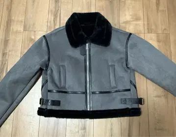 그레이 퍼 무스탕 자켓