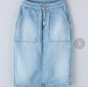 정가 18150엔 데님 타이트 스커트 빅 존 콜라보 데님 스커트