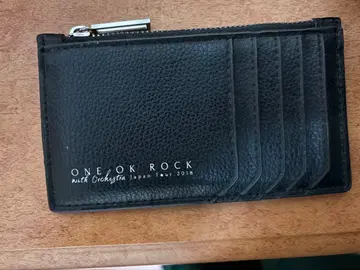ONE OK ROCK 블랙 가죽 카드 케이스