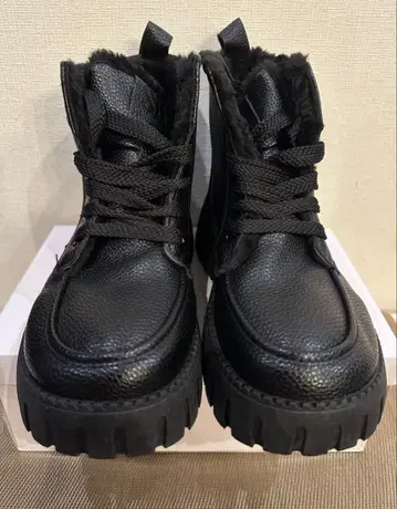 새상품 통굽 부츠 엔지니어 부츠 숏부츠 24.5cm 상당