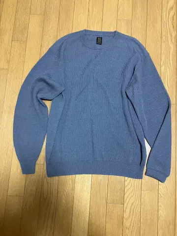 BATONER 블루 니트 스웨터 사이즈 3 바토너