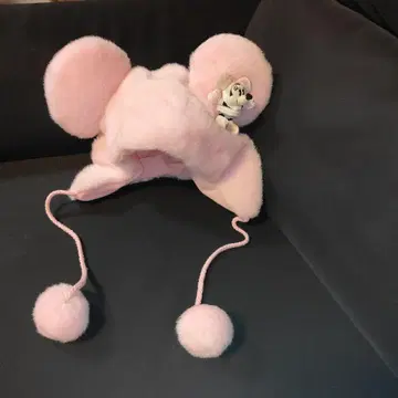 디즈니 캡 미니 마우스 핑크 모자