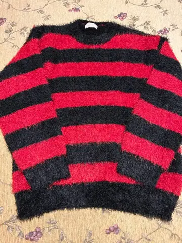 [ grunge fashion ] border Acryl knit