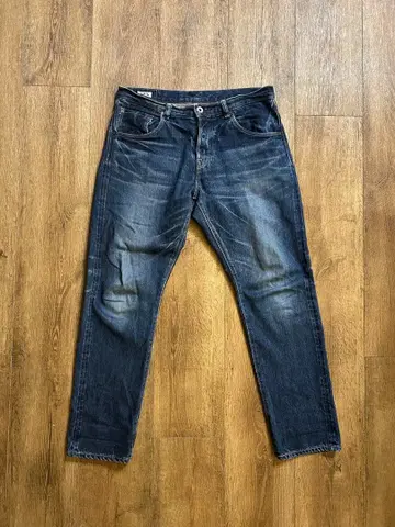 코지마 데님 사이즈 L! D.M.G. 셀비지 5포켓 테이퍼드 핏 청바지