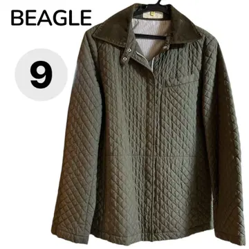 BEAGLE 퀼트 아우터 카라 부착 카키