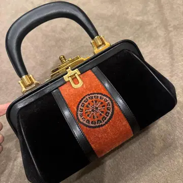 로베르타 디 카메리노 벨벳 핸드백 닥터스 백