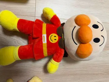 호빵맨 봉제 인형 망토 포함