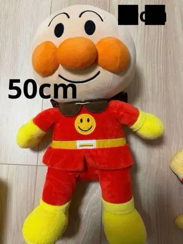 커다란 호빵맨 봉제 인형