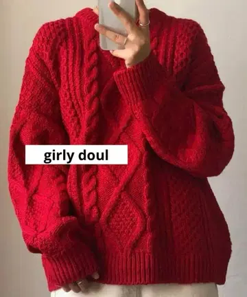 걸리시 인형 샤이니 벨로아 튜닉 레드