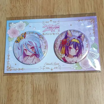 노 게임 노 라이프 시로 이즈나 캔뱃지 애니메이션 10주년 노게노라