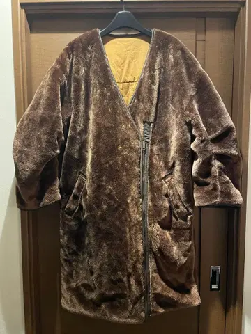 시티샵 롱 코트 보아 코트 CITYSHOP