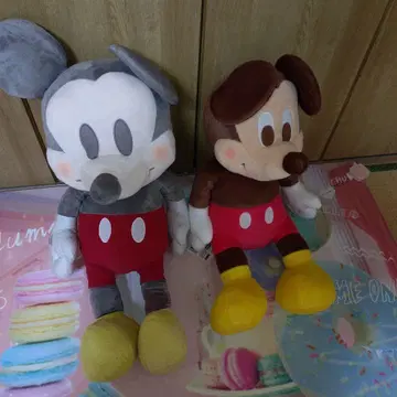 미키마우스 봉제 인형 2개 세트