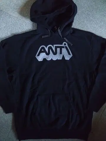AG 후드티 L 블랙 ANTI 올드 빈티지