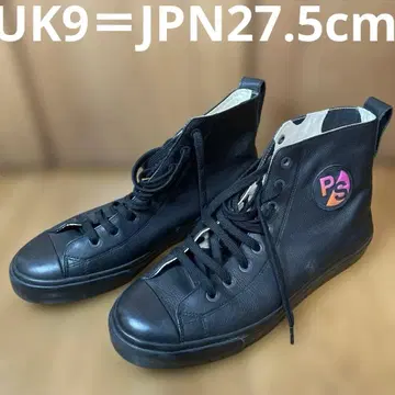 PAUL SMITH 블랙 하이컷 스니커즈 UK9