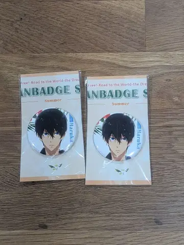 Free! 나나세 하루카 캔뱃지 2개 세트