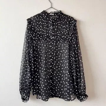 IENA 2025SS 양류 프릴 핀턱 블라우스