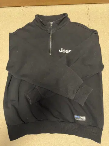 [ L 사이즈 ] 완판템 Jeep 지프 블랙 하프 지퍼 트레이닝복