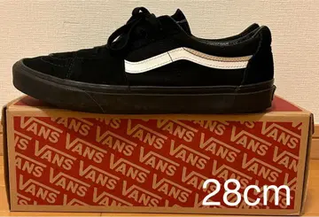 반스 SK-8 LOW US 규격 28cm 스웨이드 블랙 스케이트 로우