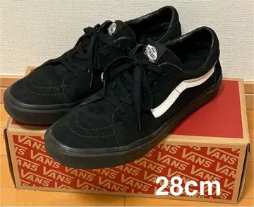 반스 SK-8 LOW US 규격 28cm 스웨이드 블랙 스케이트 로우