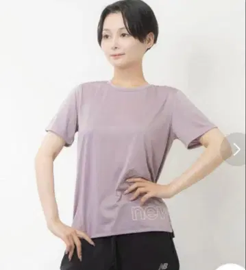 뉴발란스 T셔츠 퍼플