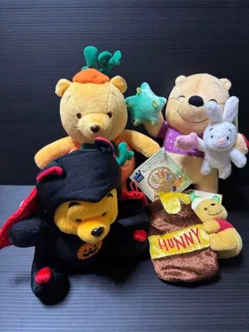 디즈니 푸우 봉제 인형 세트