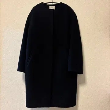 이에나 롱 코트 노카라 34 사이즈